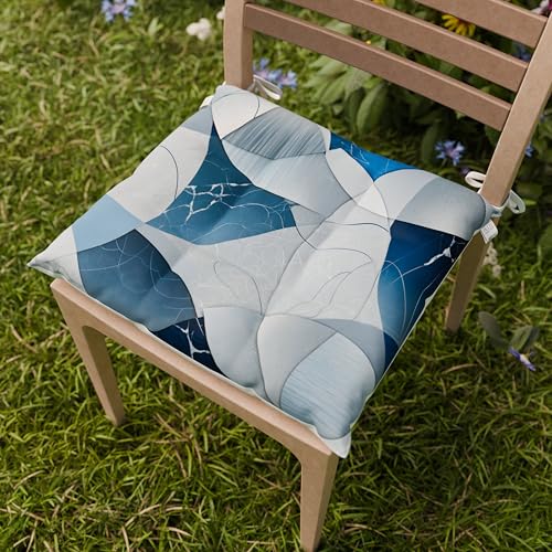 PETTI ARTIGIANI ITALIANI &ndash; Cojines para Silla de Cocina Geo, Set de 6 Cojines para Silla con Funda...