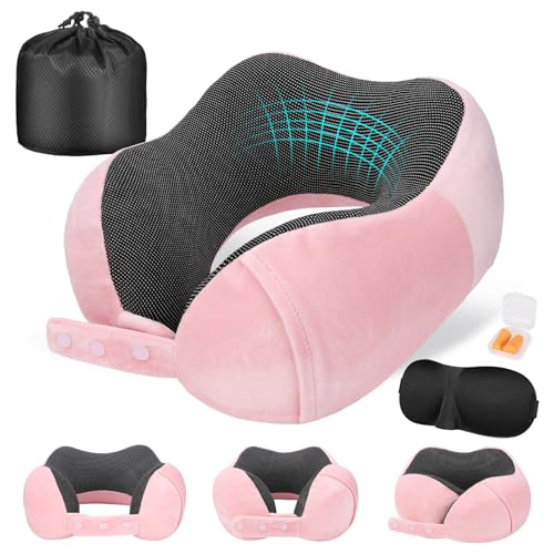 Cirorld Almohada de Viaje Cuello, Cojin de Viaje Cuello para Avi&oacute;n y Coche, Cojin Cervical Viaje...