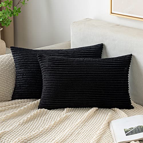 EMEMA Funda Cojines 30x50 cm para Sof&aacute; Funda de Almohada de Corduroy S&uacute;per Suave Cojin de Pana a...