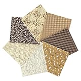 AOOSA 7 Piezas Diseño de Retales Telas 50x50cm, 100% Tela algodón Telas Patchwork, Cuadrada...
