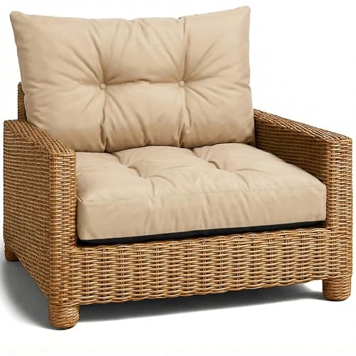 Amazinggirl Coj&iacute;n Lounge Muebles Jard&iacute;n - Juego: coj&iacute;n 60x60 cm y Respaldo 40x60 cm Respaldo...