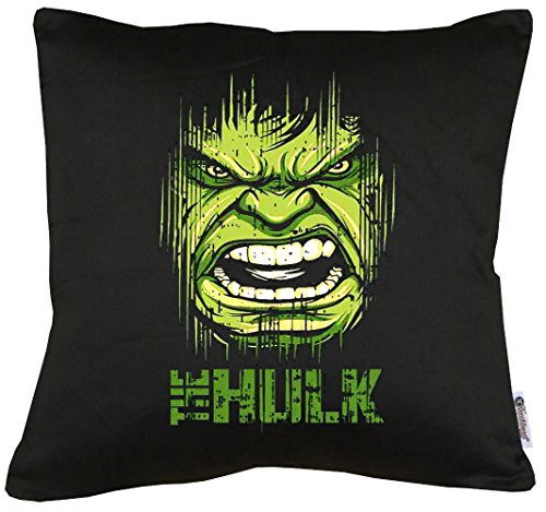 TShirt-People Hulk Face - Cojín con Relleno (40 x 40 cm)