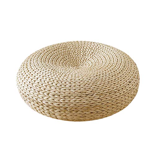 asiento paja Futón estilo japonés, cojín del suelo del Tatami, cojín del Tatami a mano, para el...