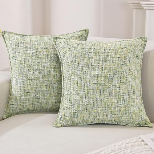 Ystyle Chenille Funda Cojines De para Sofa Juego De 2, 40x40cm, Suave Funda De Almohada Color Solido...