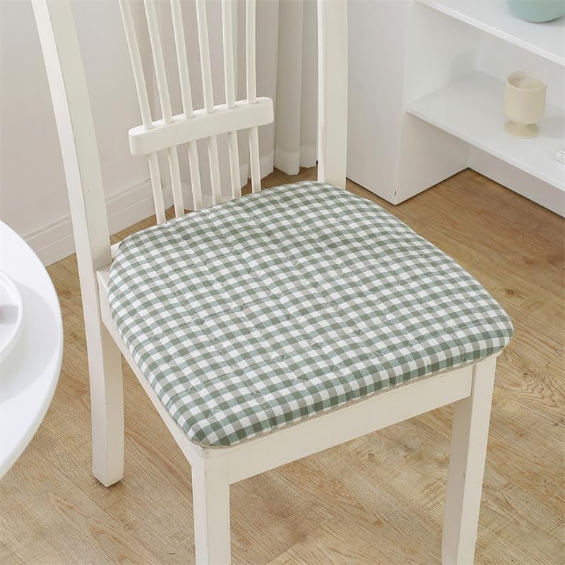1 Pack Cojines De Silla para Sillas De Comedor, 16.9' x 15.7' Coj&iacute;n De Silla De Cocina A Cuadros...