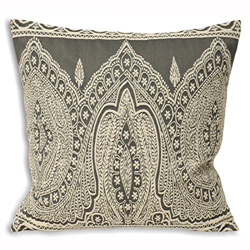 Riva Home - Funda de cojín Modelo Paisley (50x50cm) (Gris)