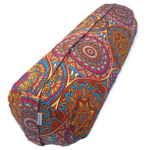 savasanas Bolster Yoga Mandalas Persa &ndash; Cojin Yoga - Yoga Accesorios - Funda extra&iacute;ble y Lavable...