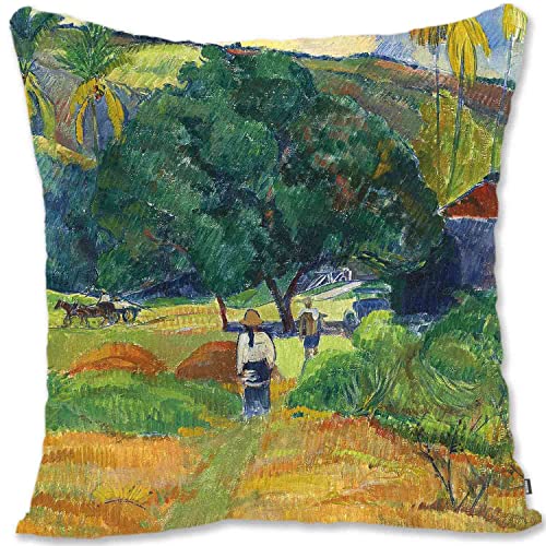 BONNIU Funda Decorativa Coj&iacute;n con Cremallera 40X40 cm Funda Almohada Terciopelo Paisajes...