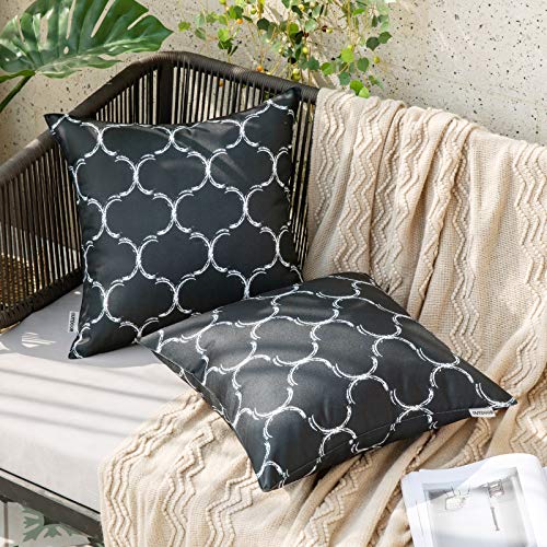 MIULEE Funda de Cojines Impermeable al Aire Libre Funda de Almohada Dibujo Geom&eacute;trico Almohadas...