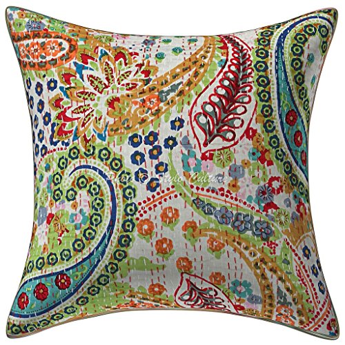 Stylo Culture Bohemio Fundas Almohadones Decorativa 40x40 cm Algodón Paisley Fundas para Cojines...
