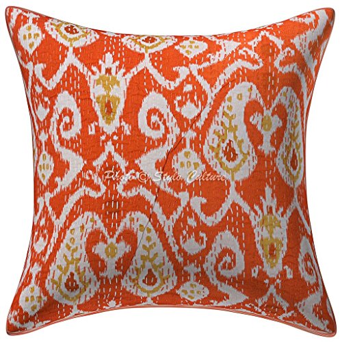 Stylo Culture Bohemio Fundas para Almohadones Decorativos 40x40 cm Algod&oacute;n Ikat Fundas Cojines Sofa...