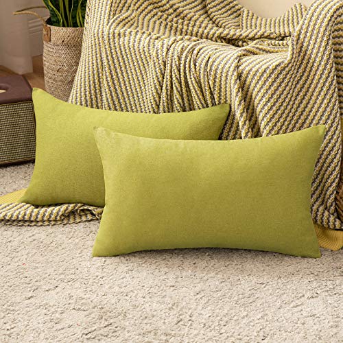 MIULEE Funda Cojines Exterior Impermeable de Lino Fundas de Almohadas Suave de Sof&aacute; Almohadas...