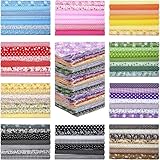 YUMILI 70 piezas de tela de algodón patchwork, paquetes de tela de patchwork, paquete de tela de...
