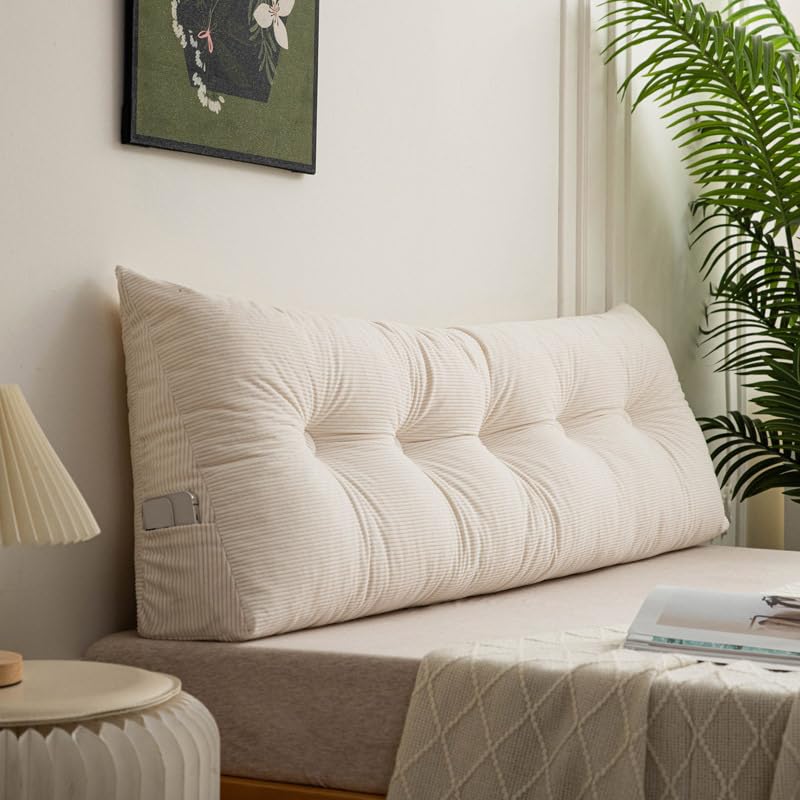 Gen&eacute;rico Coj&iacute;n Triangular para Respaldo De Sof&aacute;,Almohada De Lectura para Cama,Coj&iacute;n De Pared...